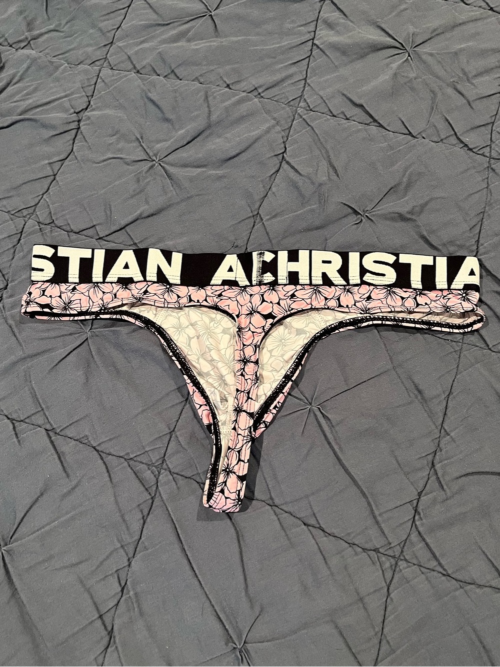 Andrew Christian Floral Thong - Large - Picture 2 of 3